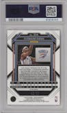 Ousmane Dieng from the 2022-23 Panini Prizm  set featuring a Choice Red parallel graded by PSA and given an overall grade of 10.