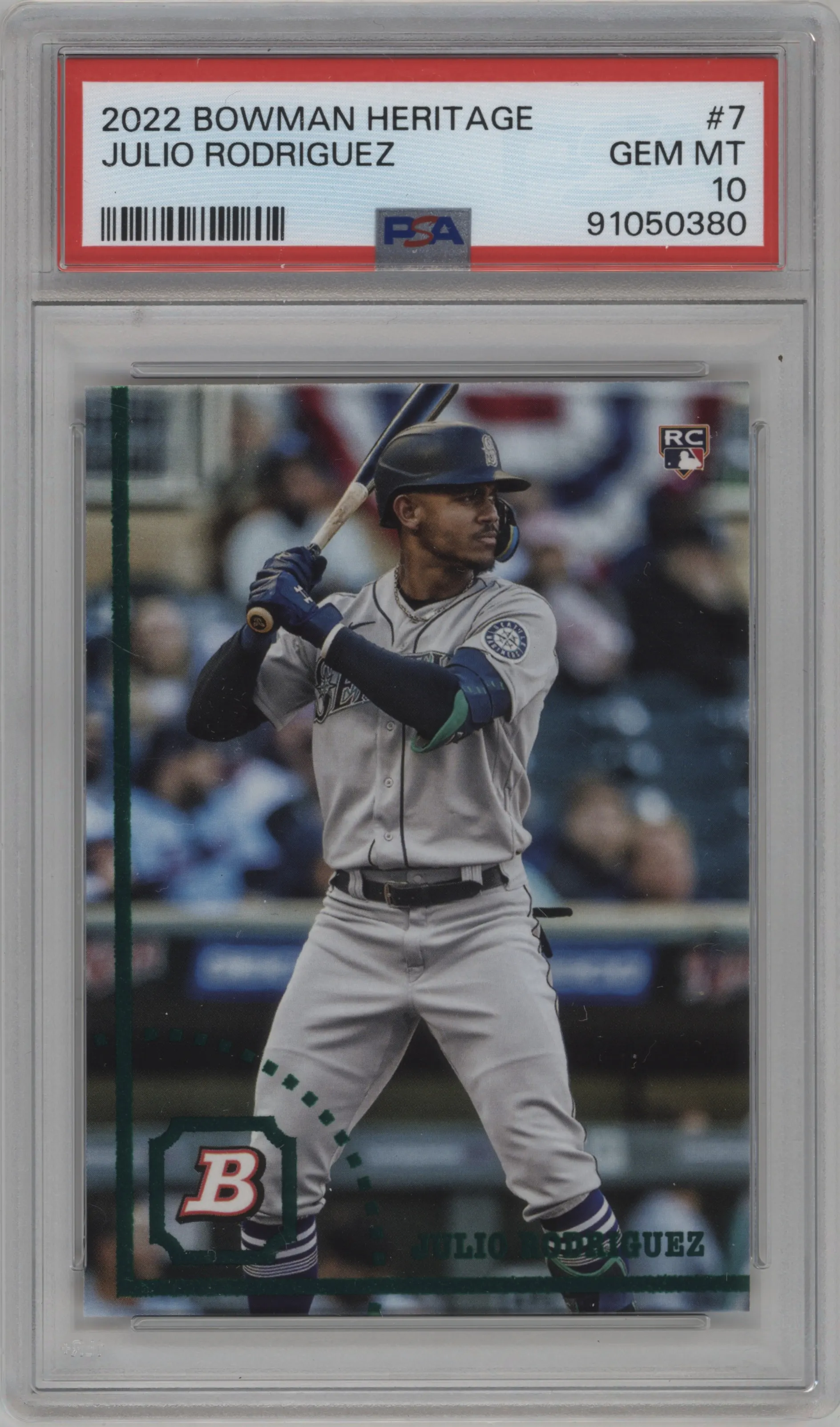 2022 Bowman Heritage Julio Rodriguez PSA 10
