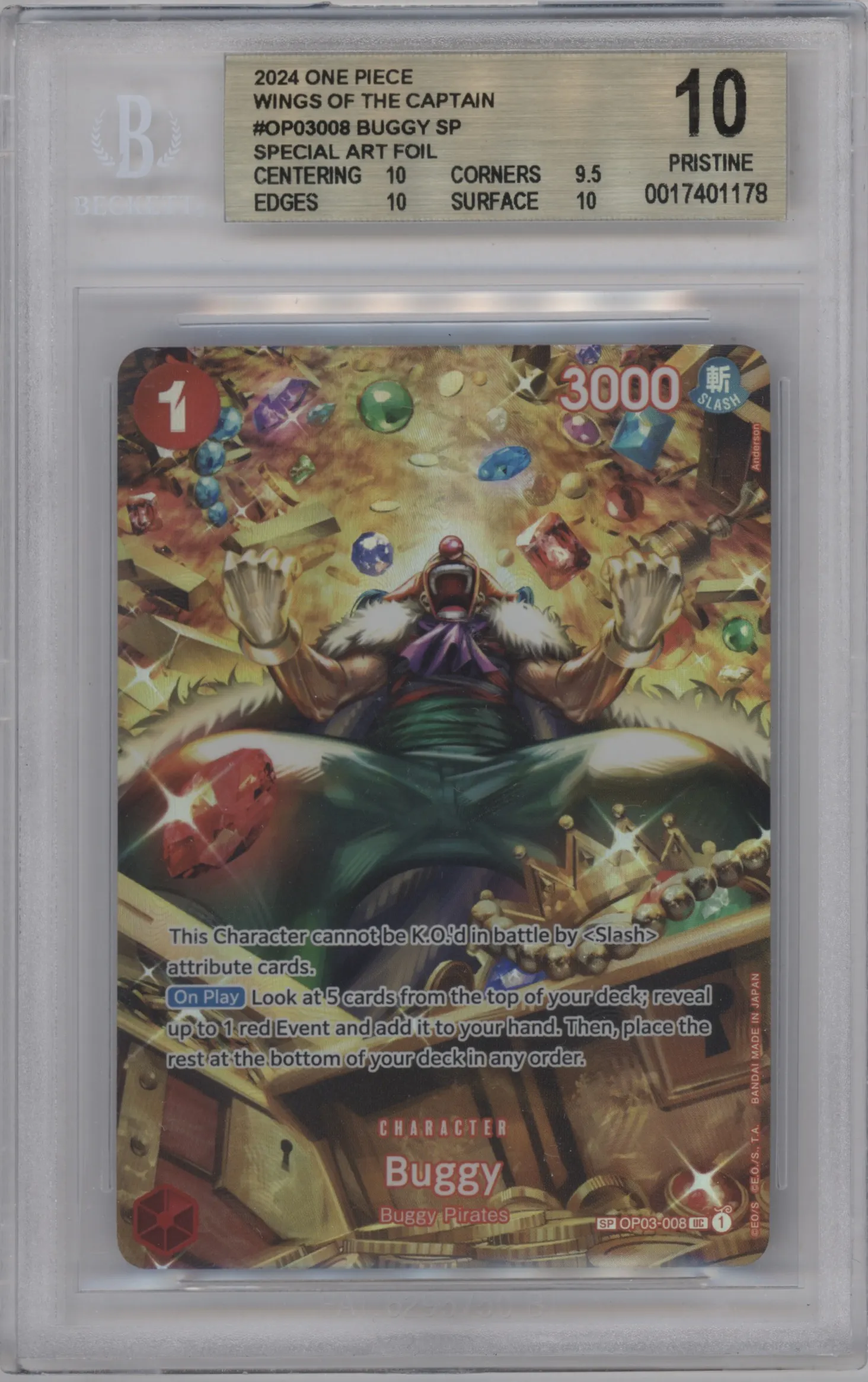 2024 One Piece Wings of the Captain Buggy BGS 10