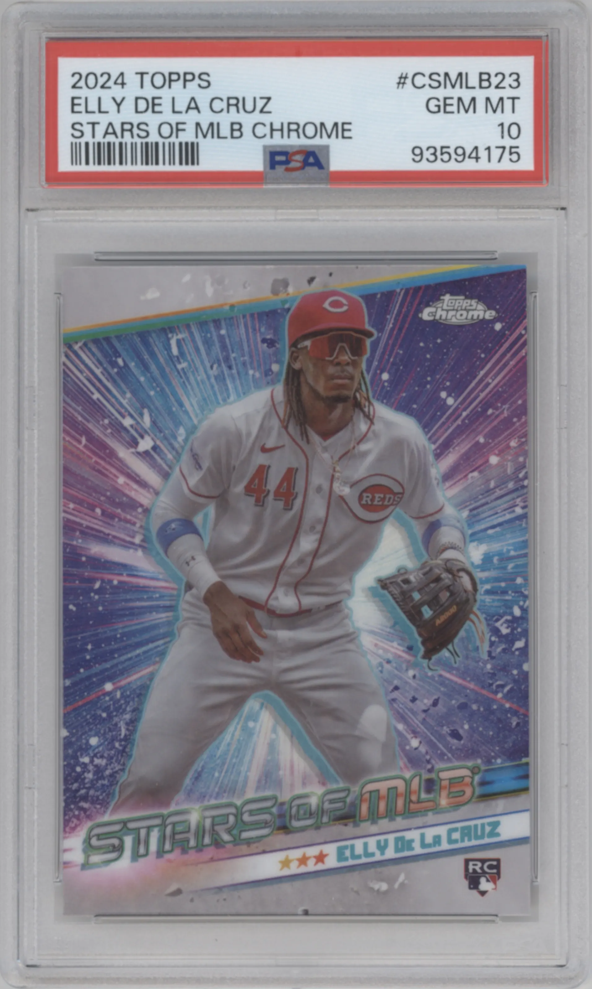 2024 Topps Stars of MLB Chrome Elly De La Cruz PSA 10