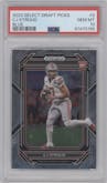 CJ Stroud from the 2023 Panini Prizm Draft Picks set graded by PSA and given an overall grade of 10.