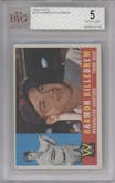 Harmon Killebrew from the 1960 Topps set graded by Beckett and given an overall grade of 5.