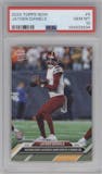 Jayden Daniels from the 2024 Topps Now set graded by PSA and given an overall grade of 10.