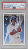 Rafael Devers from the 2018 Topps Archives set graded by PSA and given an overall grade of 10.