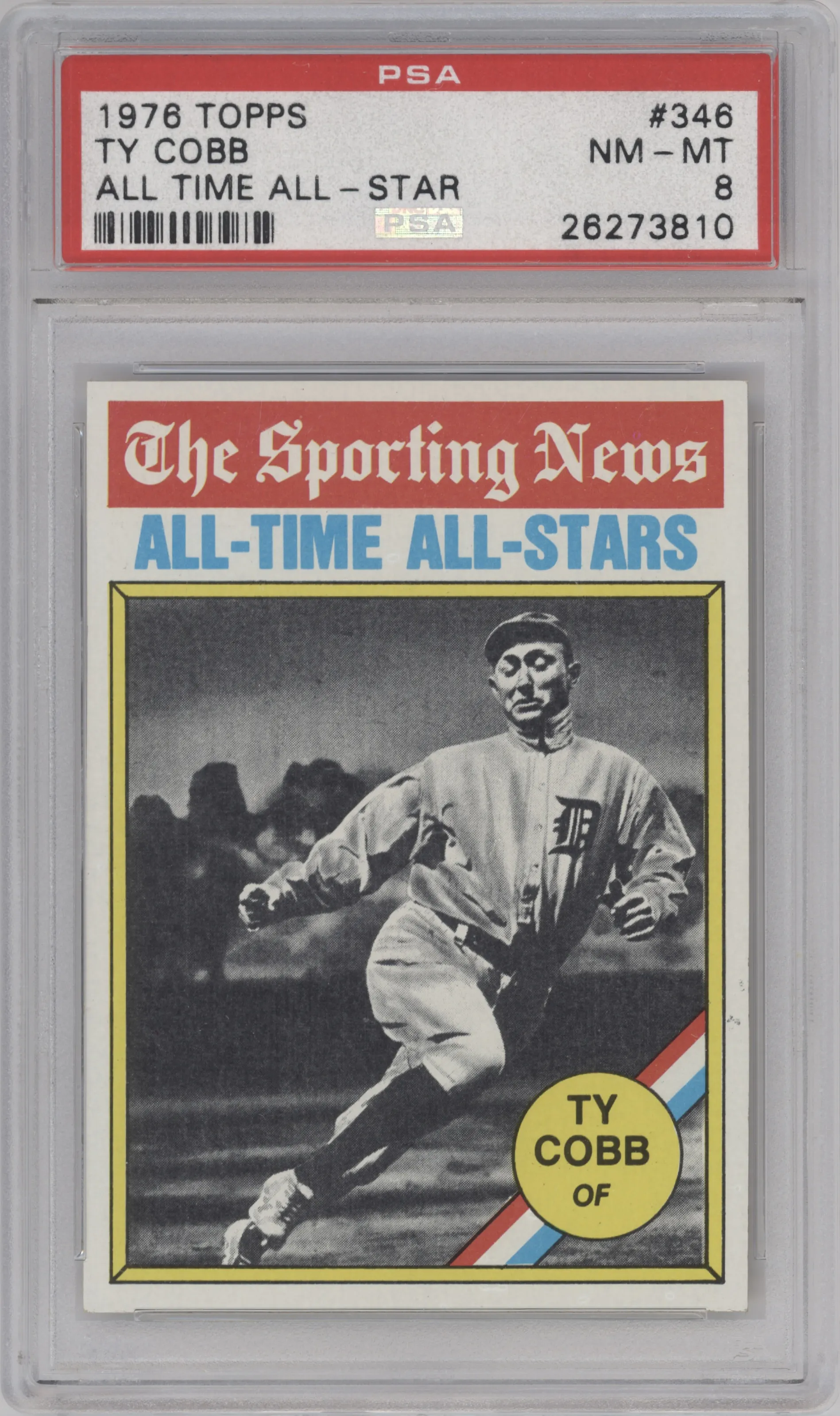1976 Topps Ty Cobb #346 PSA 8