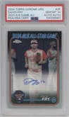 David Fry from the 2024 Topps Chrome Update set graded by PSA and given an overall grade of 10.