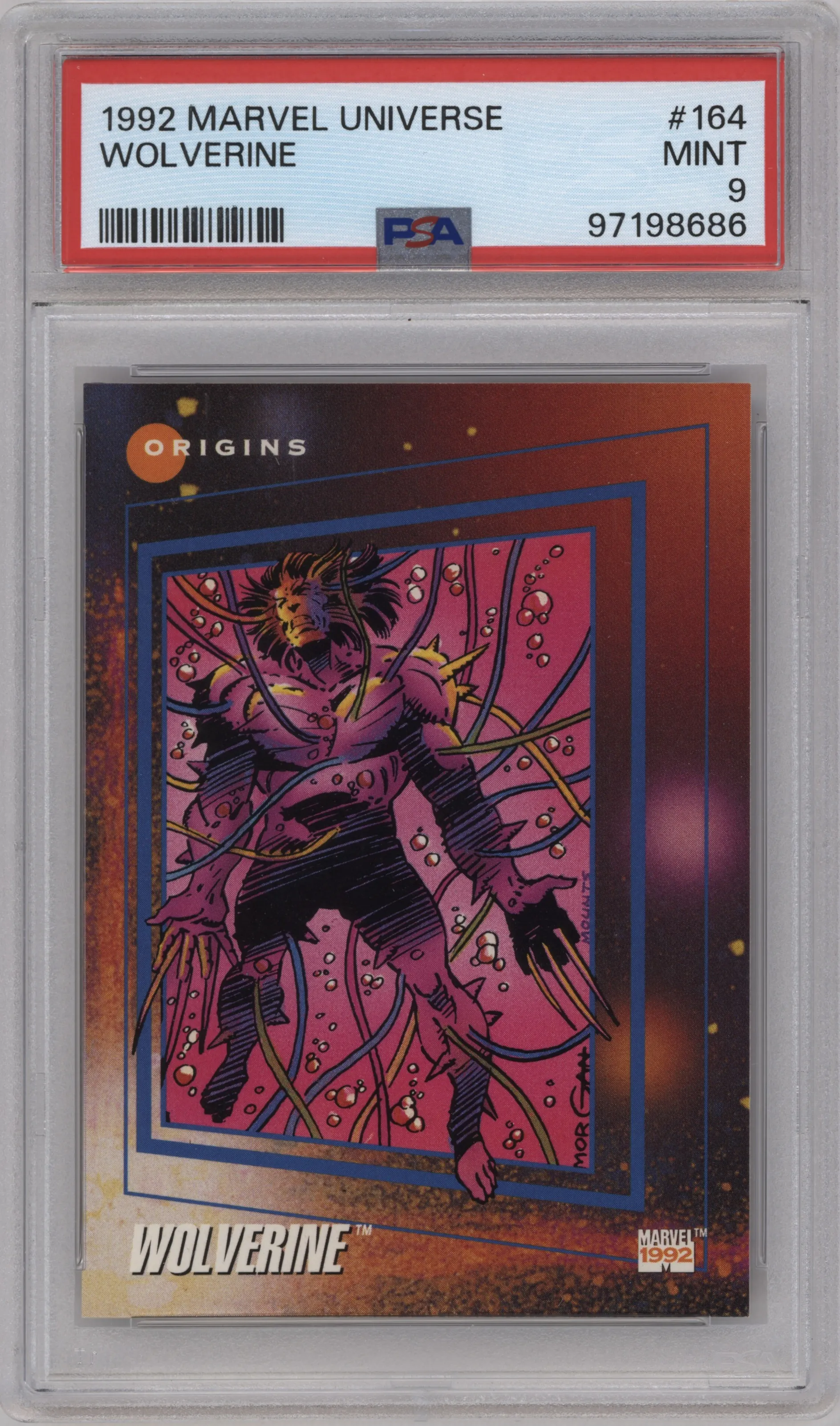 1992 Impel Marvel Universe Series 3 Wolverine PSA 9