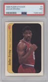 Julius Erving from the 1986-87 Fleer set graded by PSA and given an overall grade of 7.