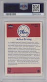 Julius Erving from the 1986-87 Fleer set graded by PSA and given an overall grade of 7.