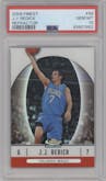 J.J. Redick from the 2006-07 Topps Finest set featuring a Refractor parallel graded by PSA and given an overall grade of 10.