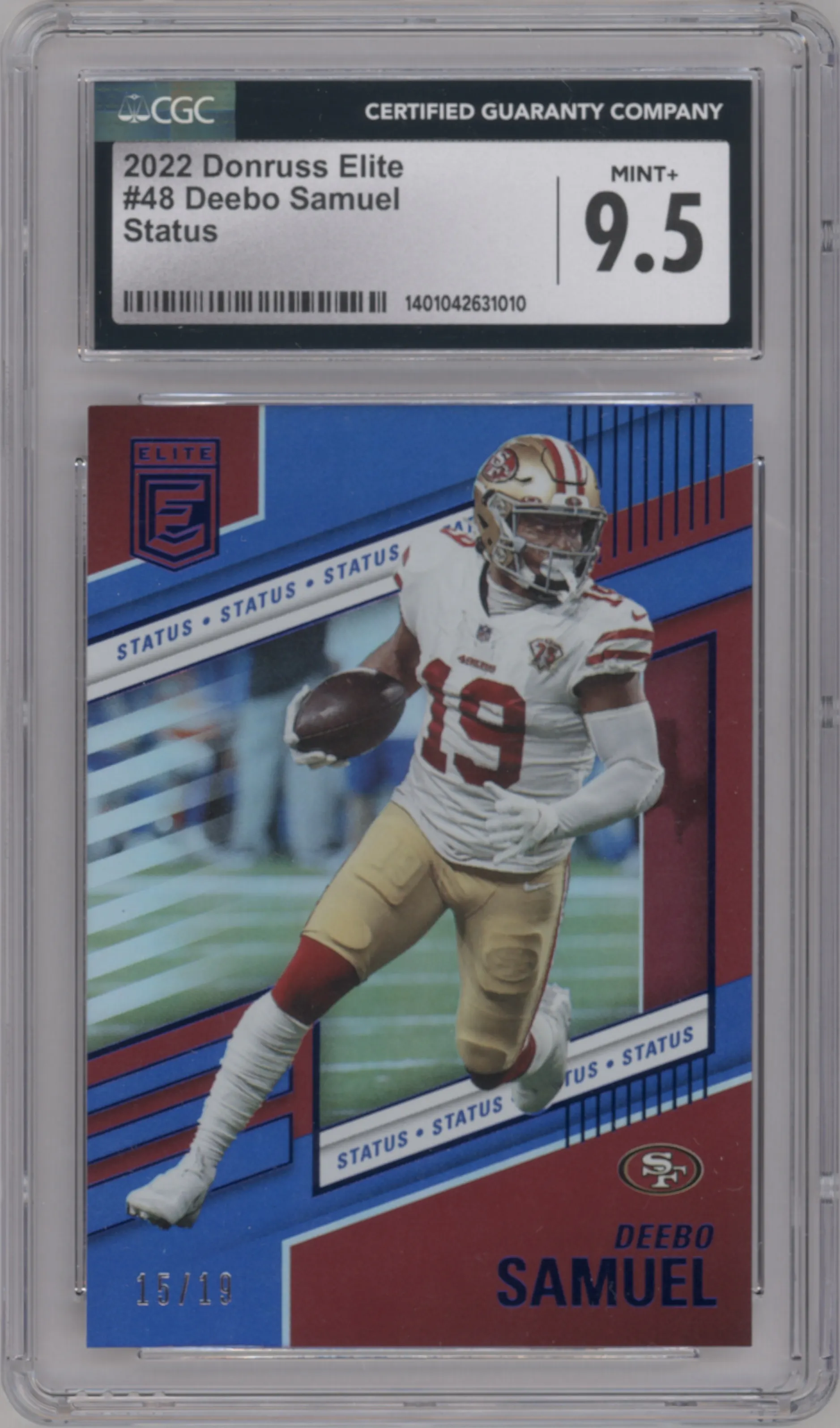 2022 Panini Donruss Elite Deebo Samuel Status CGC 9.5