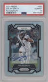 Nolan Smith from the 2023 Panini Prizm set graded by PSA and given an overall grade of 10.