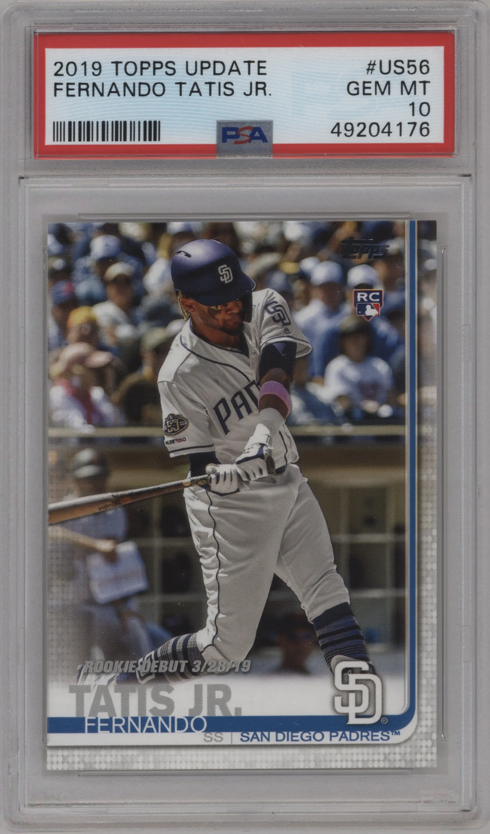 2019 Topps Update Fernando Tatis Jr. PSA 10