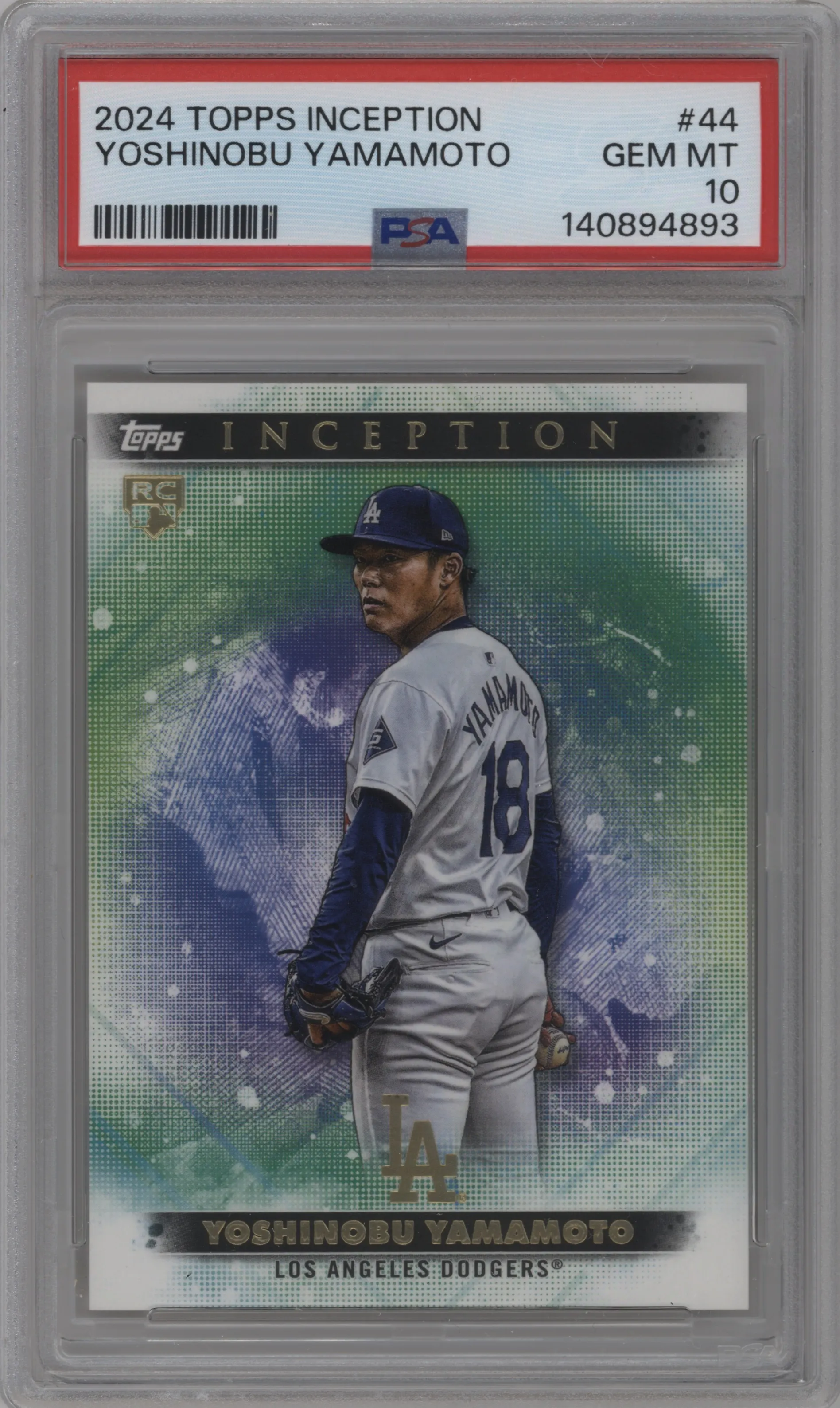 2024 Topps Inception Yoshinobu Yamamoto PSA 10