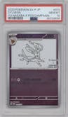 Sylveon from the 2023 Pokemon SV JPN set featuring a YU NAGABA X Pokémon Card Game promo card campaign parallel graded by PSA and given an overall grade of 10.