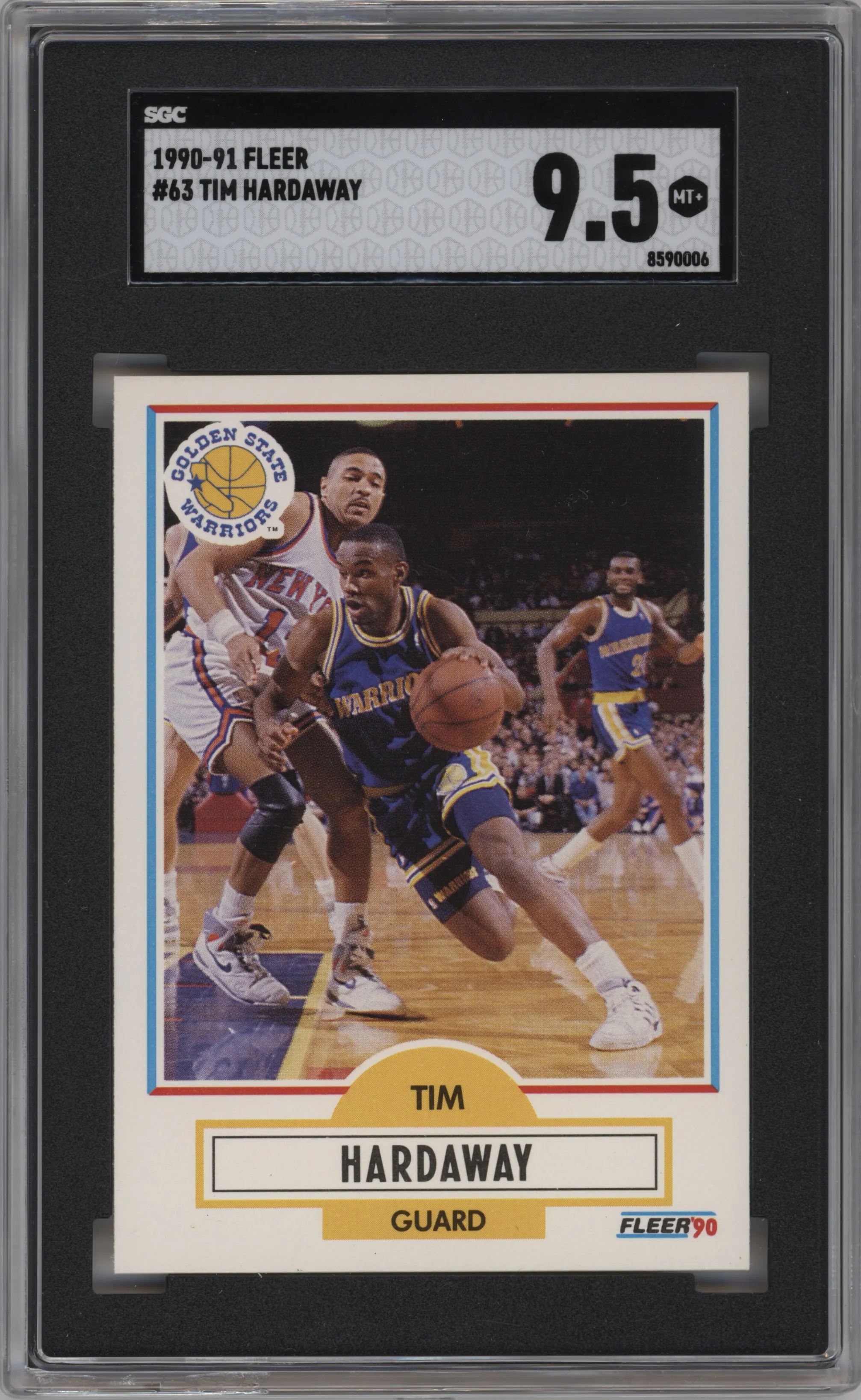 1990 Fleer Tim Hardaway SGC 9.5