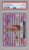 Jayden Daniels from the 2024 Panini Mosaic set featuring a Pink Camo parallel graded by PSA and given an overall grade of 10.