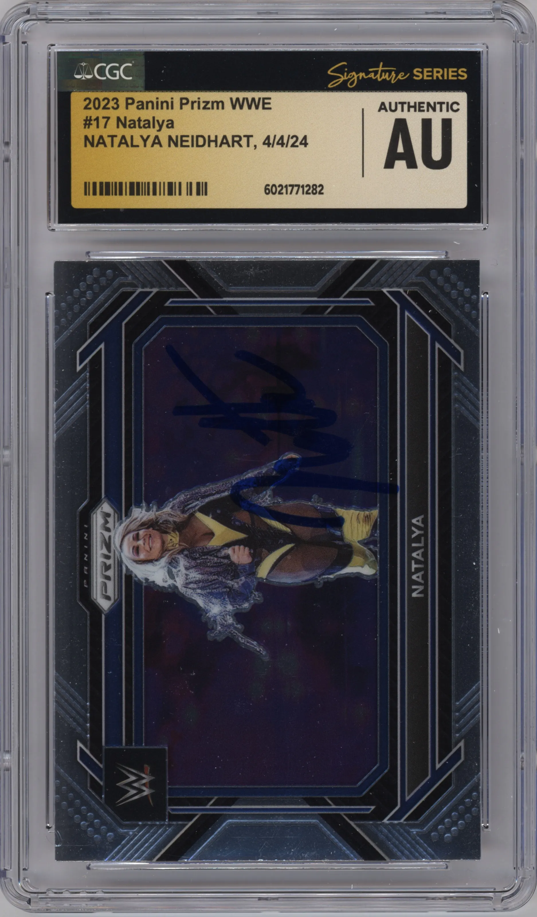 2023 Panini Prizm WWE Natalya CGC AUTHENTIC CGC