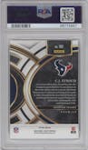 C.J. Stroud from the 2023 Panini Select set featuring a Silver Prizm parallel graded by PSA and given an overall grade of 10.
