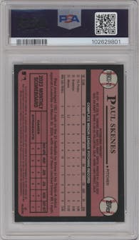 Paul Skenes from the 2024 Topps Update set graded by PSA and given an overall grade of 9.