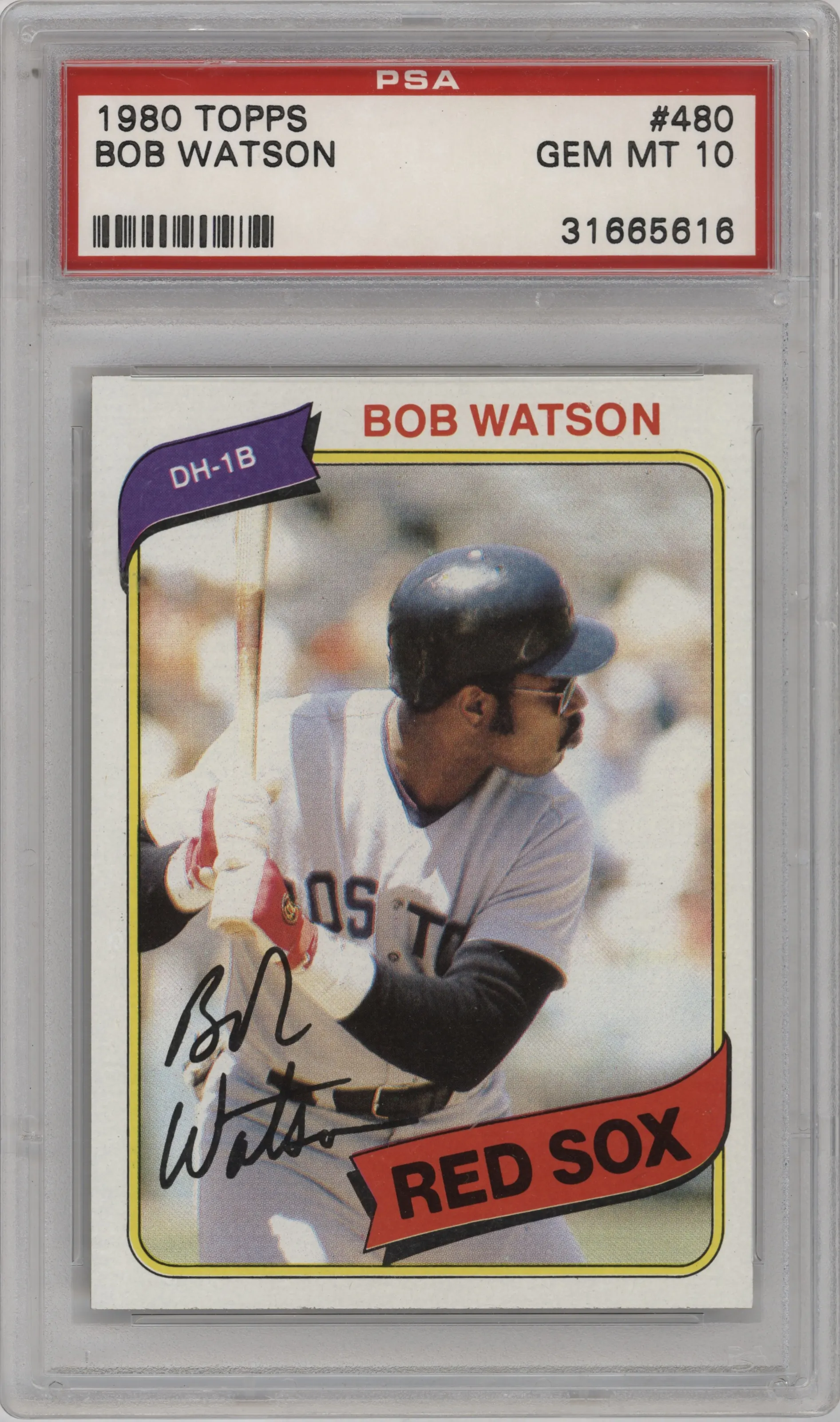 1980 Topps Bob Watson #480 PSA 10