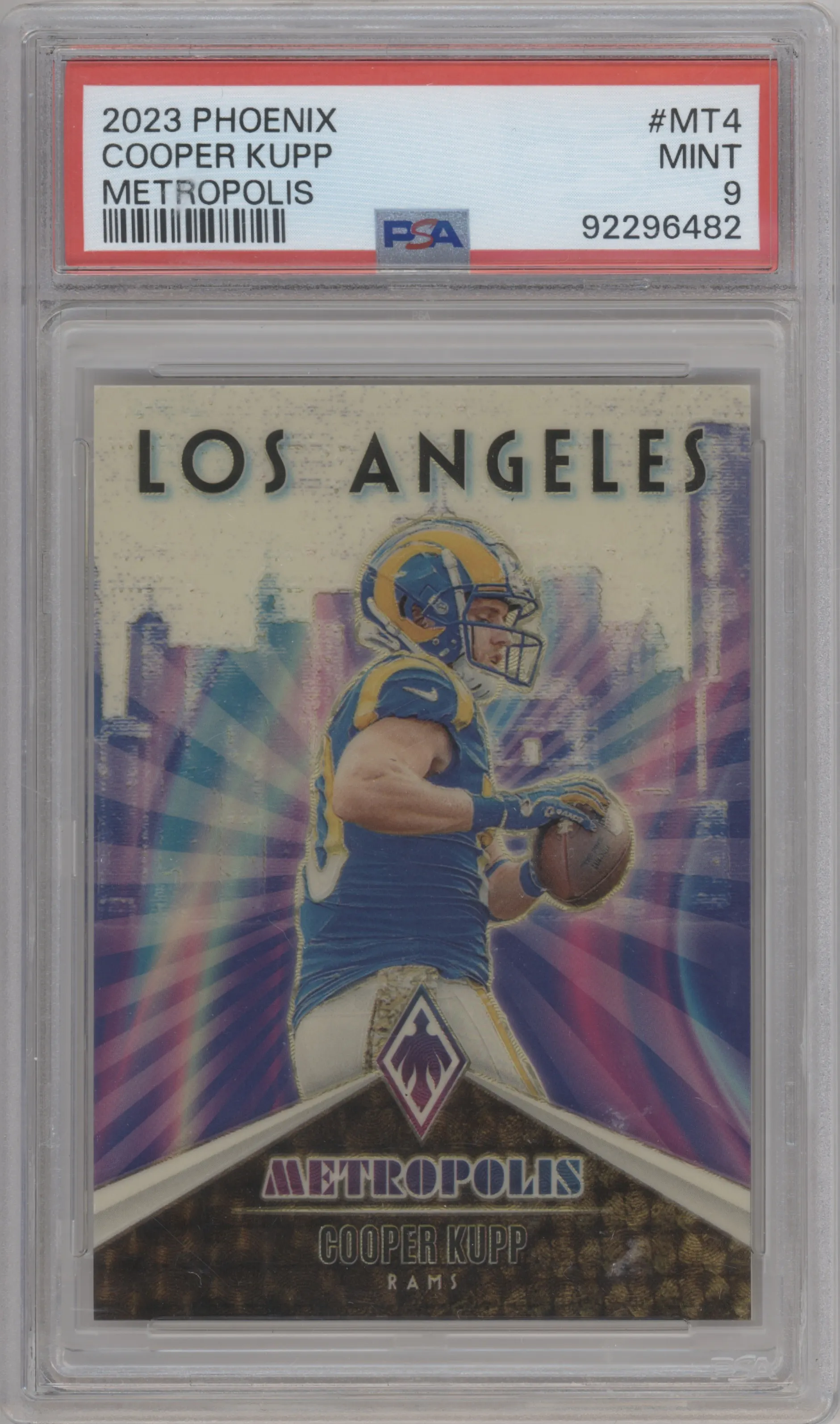 2023 Panini Phoenix Metropolis Cooper Kupp #MT-4 PSA 9