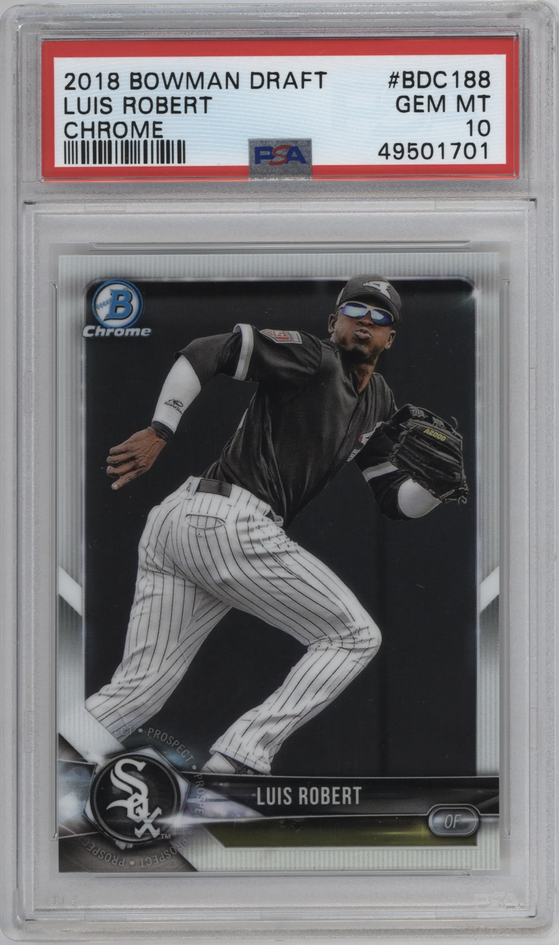 2018 Bowman Draft Chrome Luis Robert #BDC-188 PSA 10