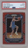 Chet Holmgren from the 2022-23 Panini Prizm  set featuring a Ruby Wave parallel graded by PSA and given an overall grade of 10.