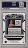 Chet Holmgren from the 2022-23 Panini Prizm  set featuring a Ruby Wave parallel graded by PSA and given an overall grade of 10.