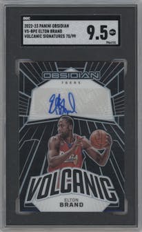 Elton Brand  from the 2022-23 Panini Obsidian set graded by SGC and given an overall grade of 9.5.