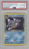 Dark Gyarados from the 2000 Pokemon set graded by PSA and given an overall grade of 10.