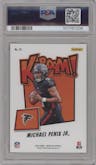 Michael Penix Jr. from the 2024 Panini Absolute set graded by PSA and given an overall grade of 10.