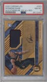 Desmond Bane from the 2020-21 Panini Chronicles set featuring a Red parallel graded by PSA and given an overall grade of 8.