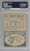 Leroy Kelly from the 1986 Topps set graded by PSA and given an overall grade of 7.