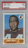 Leroy Kelly from the 1986 Topps set graded by PSA and given an overall grade of 7.
