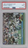 Emmitt Smith from the 1991 Topps Stadium Club set graded by PSA and given an overall grade of 9.