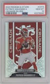 Patrick Mahomes II from the 2023 Panini Rookies & Stars set featuring a Silver parallel graded by PSA and given an overall grade of 10.