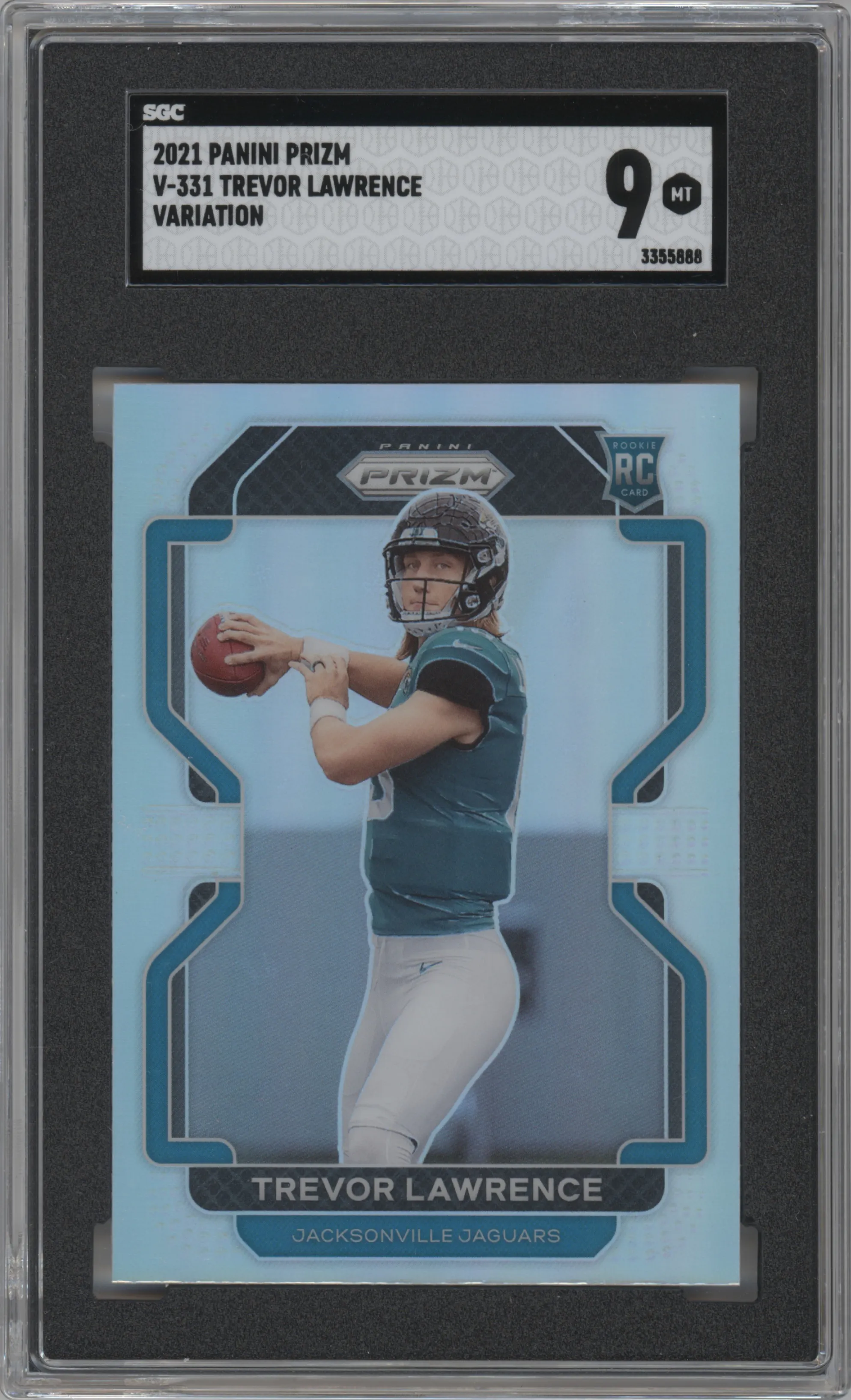 2021 Panini Prizm Rke.Variation Trevor Lawrence #V-331 SGC 9
