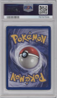 Venomoth from the 1999 Pokemon set graded by PSA and given an overall grade of 9.