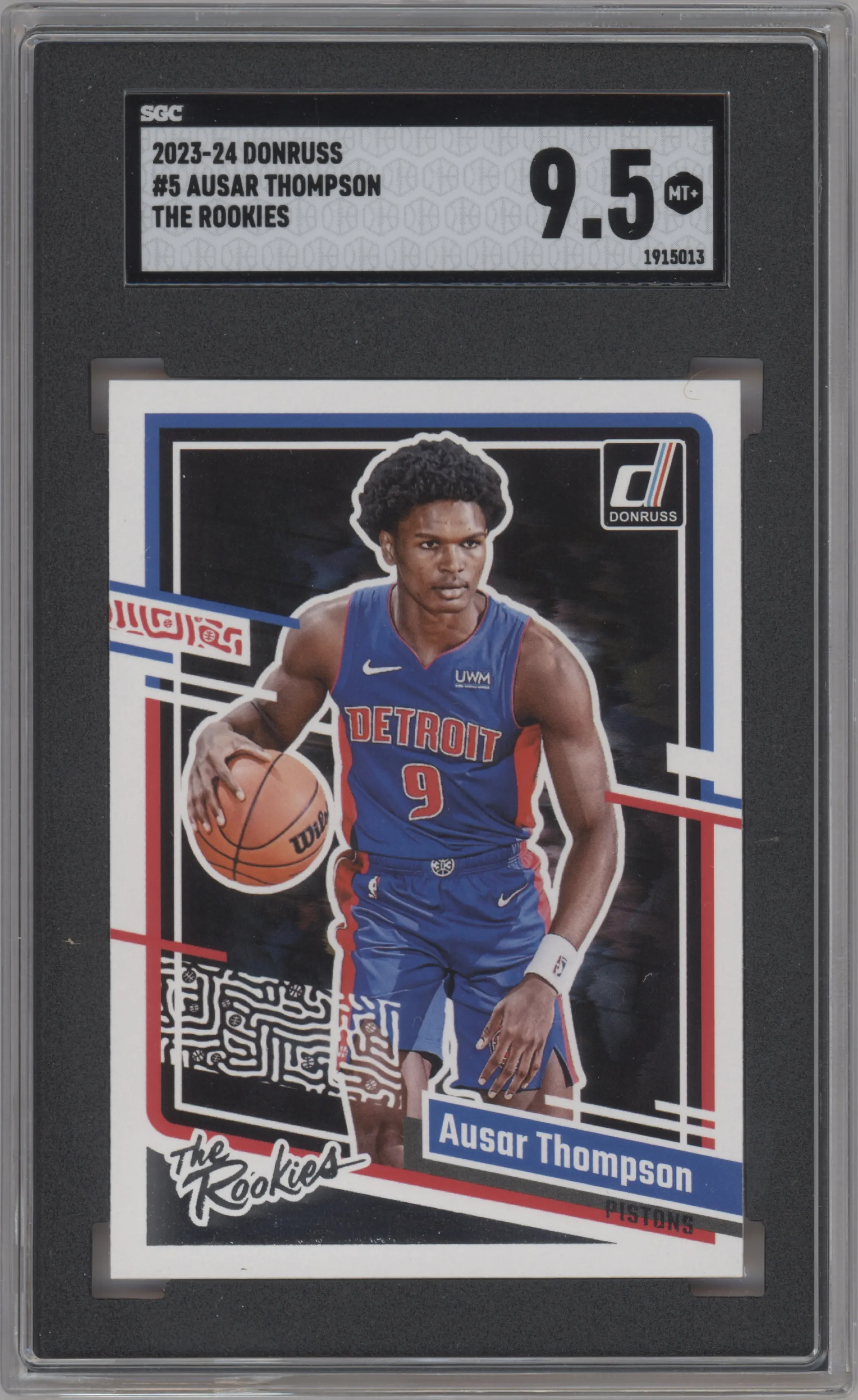 2023 Panini Donruss The Rookies Ausar Thompson #5 SGC 9.5