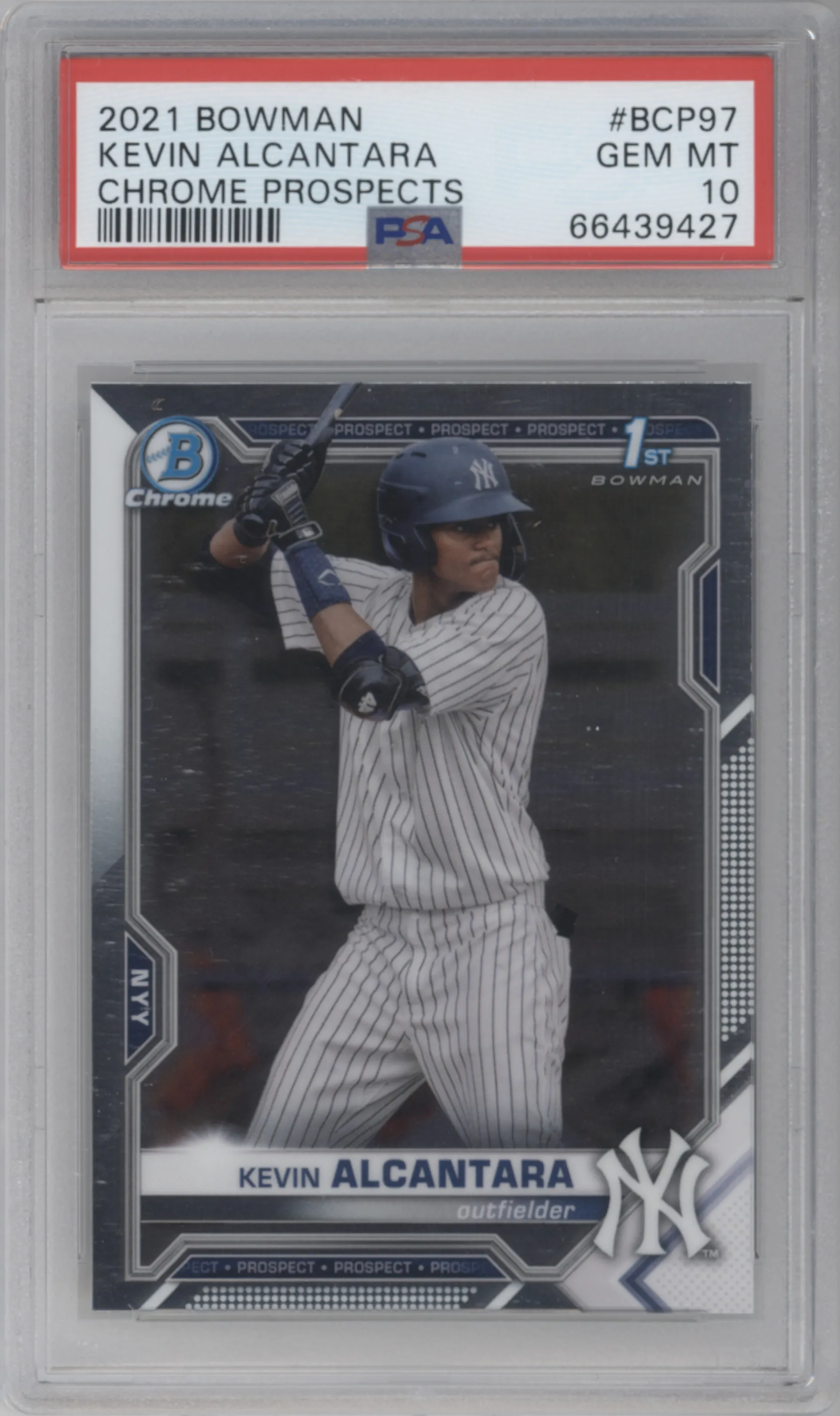 2021 Bowman Chr.Pros. Kevin Alcantara #BCP-97 PSA 10