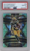 Davante Adams from the 2019 Panini Select  set featuring a Dragon Scale parallel graded by PSA and given an overall grade of 10.
