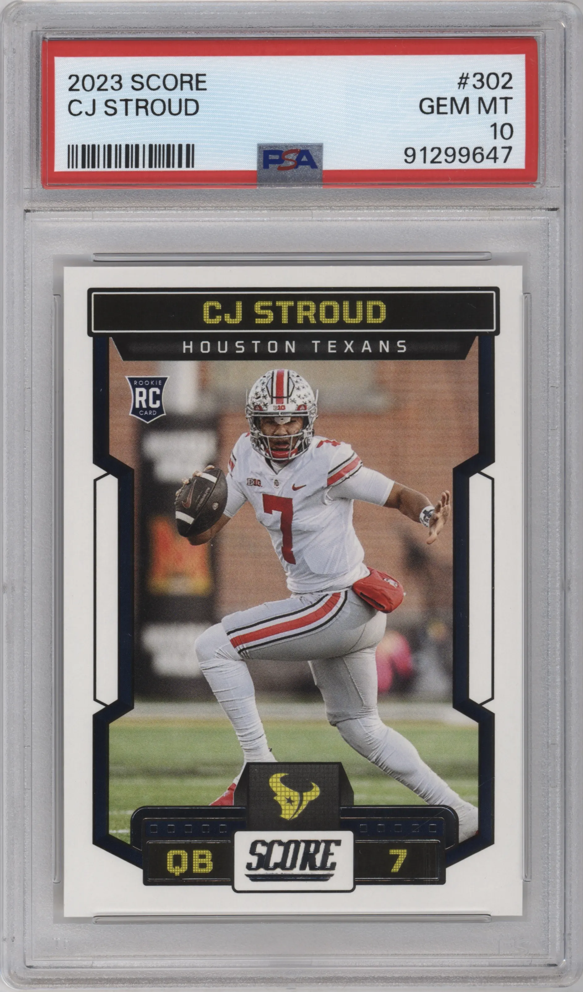 2023 Panini Score CJ Stroud PSA 10