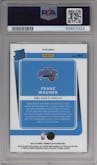 Franz Wagner from the 2021-22 Panini Donruss Optic set featuring a Blue Velocity parallel graded by PSA and given an overall grade of 10.