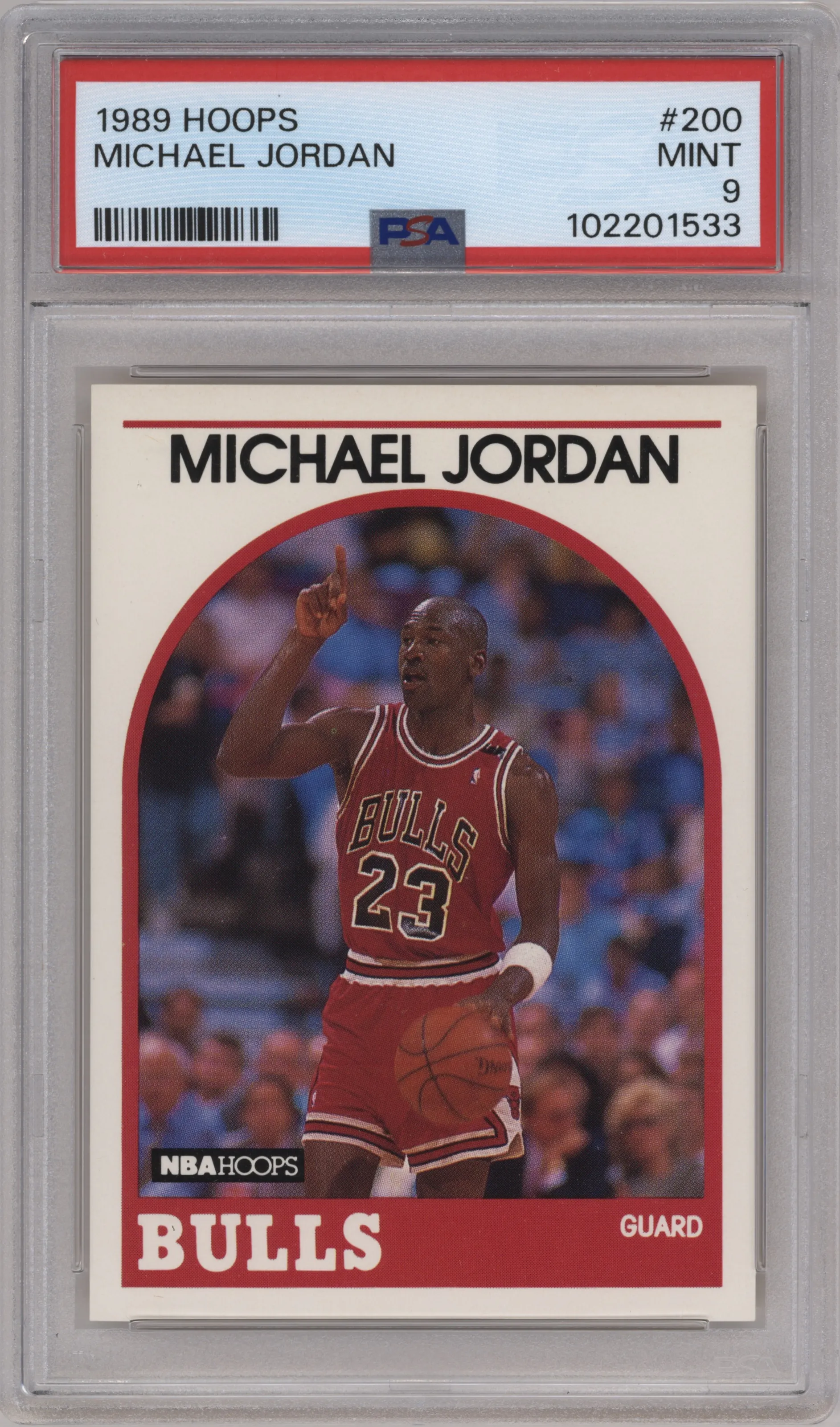 1989 NBA Hoops Michael Jordan PSA 9