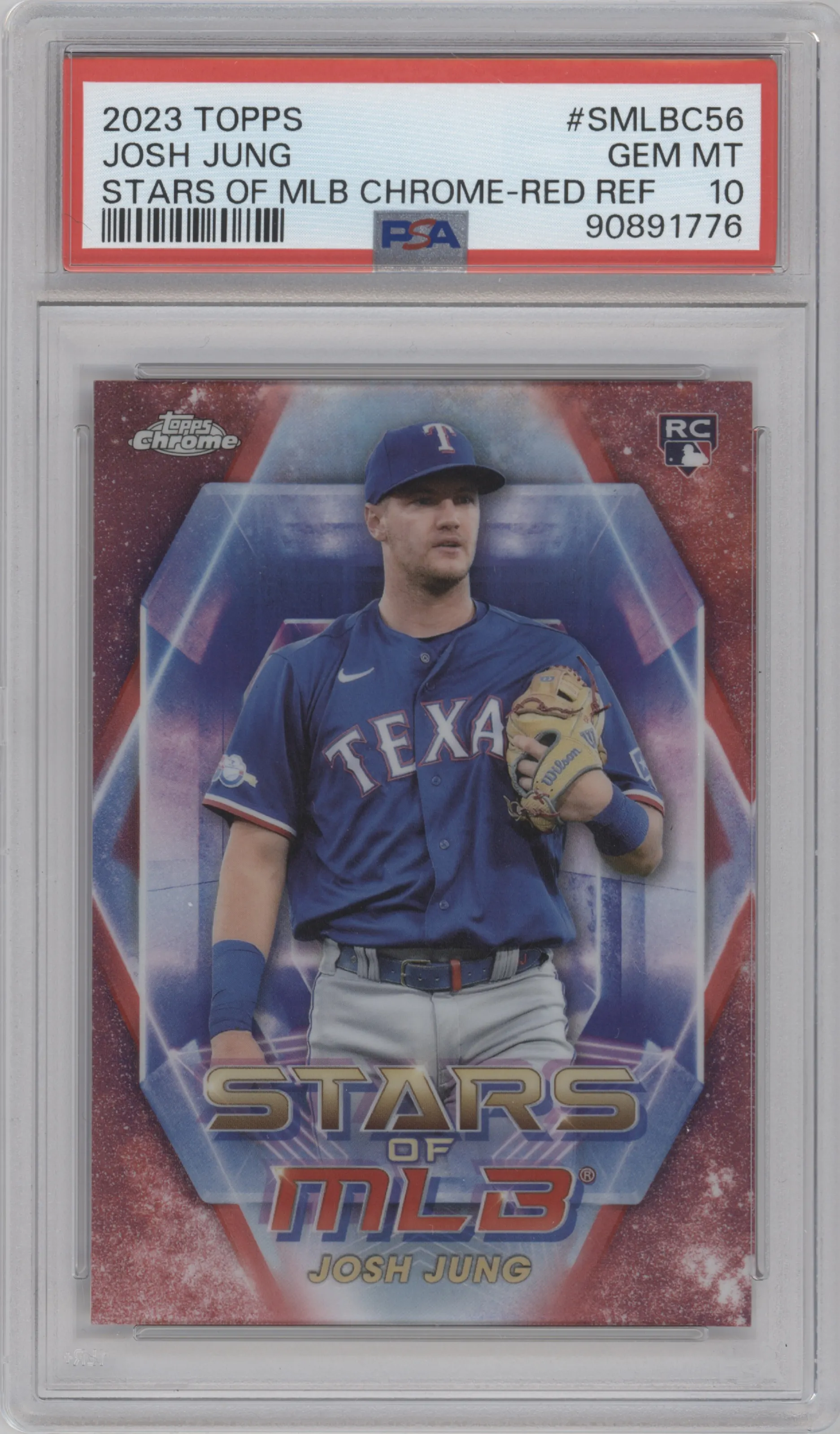 2023 Topps Series 2 Stars of MLB Chrome Josh Jung Red PSA 10