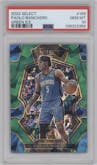 Paolo Banchero from the 2022-23 Panini Select set featuring a Green Cracked Ice parallel graded by PSA and given an overall grade of 10.