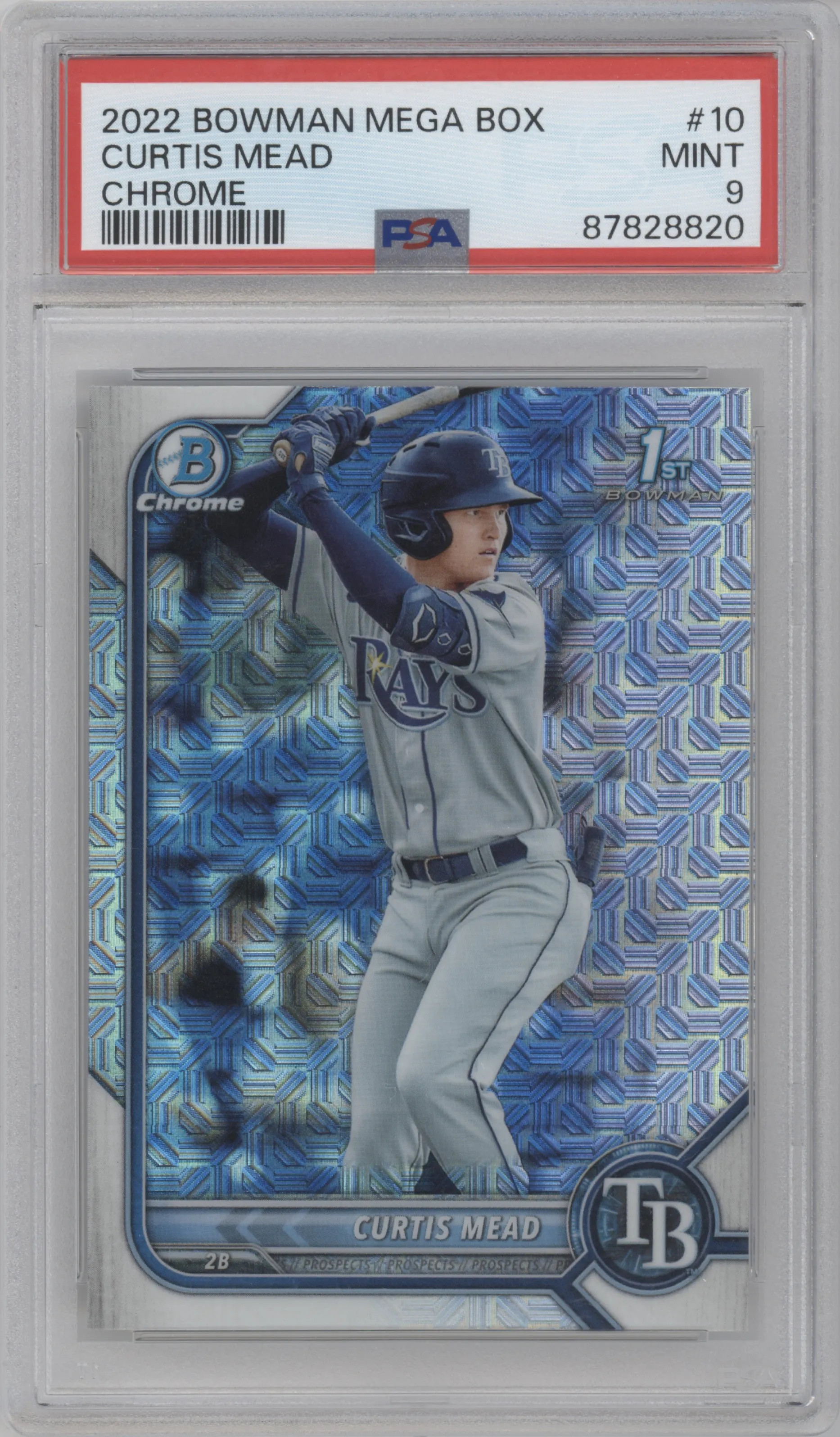 2022 Bowman Mega Box Chrome Curtis Mead PSA 9
