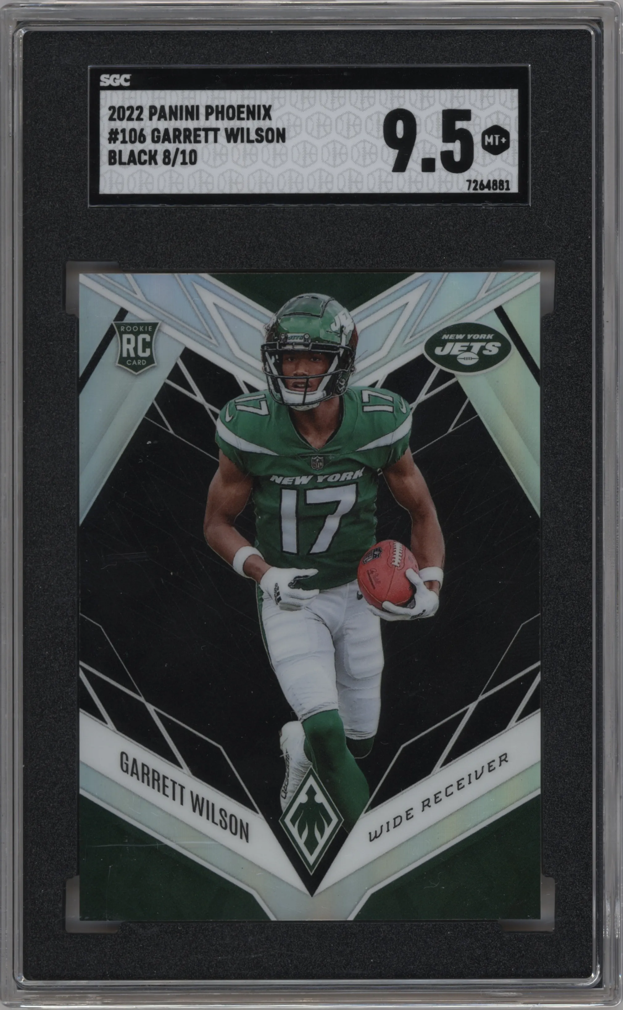 2022 Panini Phoenix Garrett Wilson Black SGC 9.5
