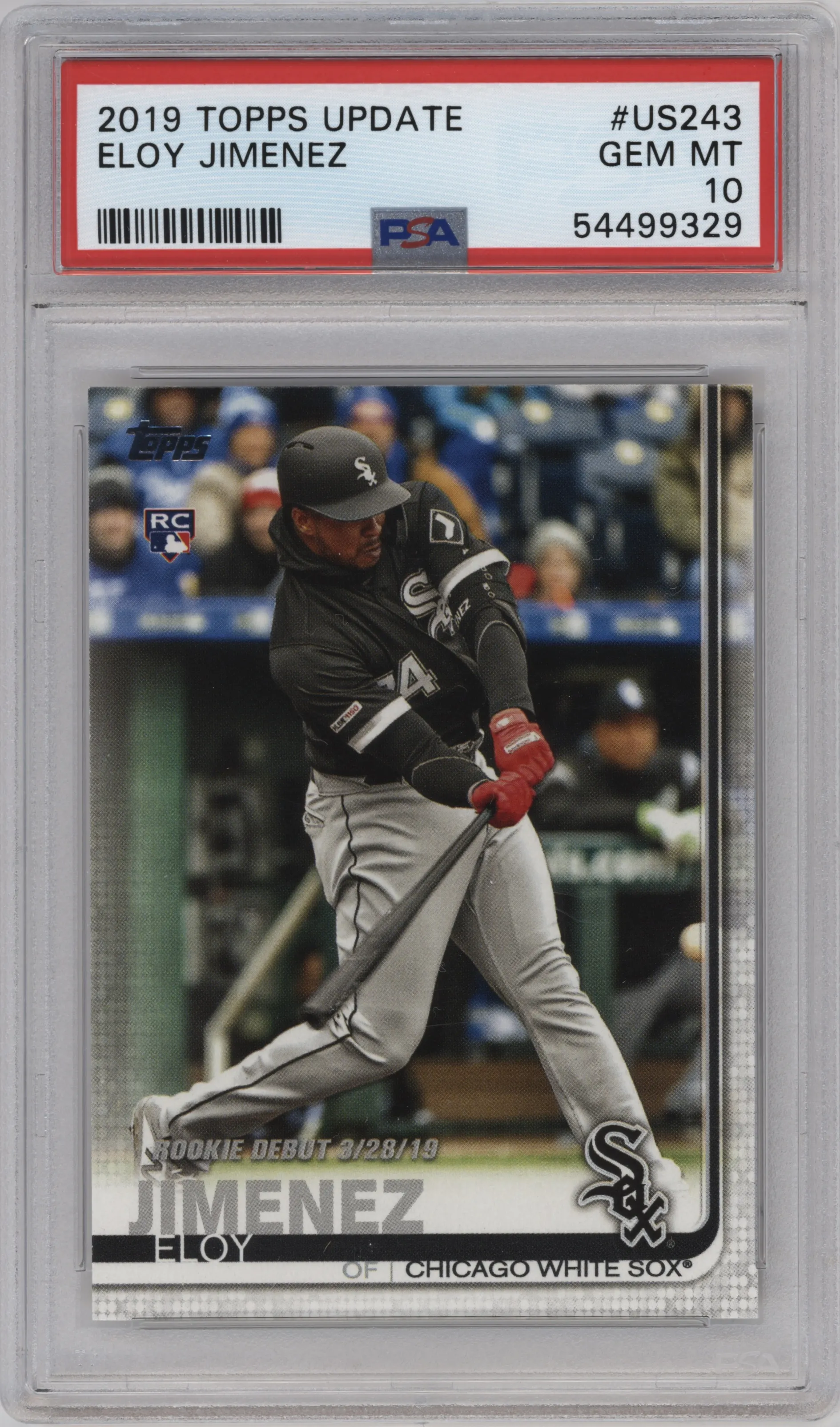 2019 Topps Update Eloy Jimenez PSA 10